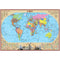 Politisk världskarta 60x40 cm M 1:54 000 000 laminerat papper