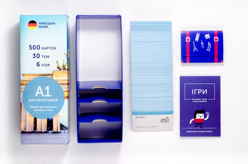 Ordförrådskort, instegsnivå. Tyska A1