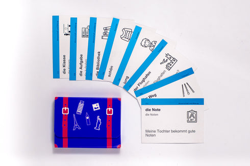 Ordförrådskort, instegsnivå. Tyska A1