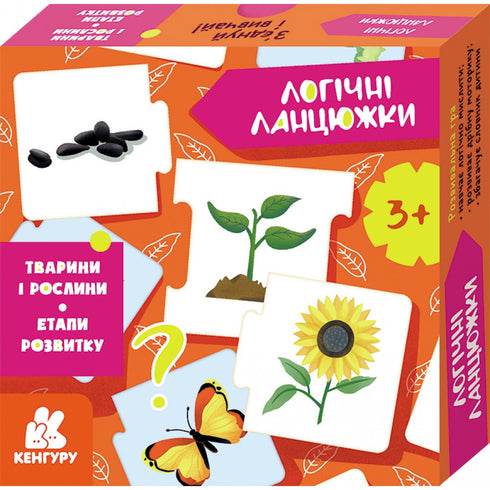 Logiska kedjor. Djur och växter. Utvecklingsstadier