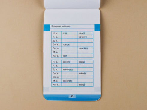 Мобілка. Тренажер з української мови. Вiдмiнювання