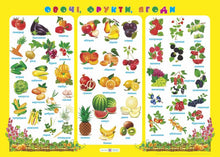 Plakat. Grøntsager, frugt og bær (ukrainsk udgave)